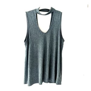 Green Envelope high neck keyhole tank